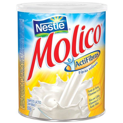 Leite em Pó Desnatado Molico Actifibras 300gr - Nestlé